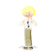 cartoon man wearing braces