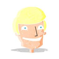 cartoon grinning man N11