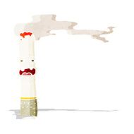 cartoon cigarette character