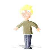 cartoon shocked man N27