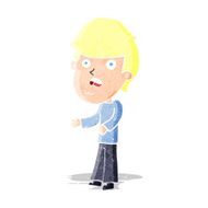 cartoon shocked man N28