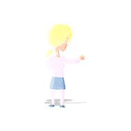 cartoon woman gesturing