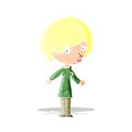 cartoon woman shrugging shoulders N33