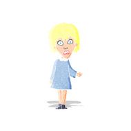 cartoon shocked woman N16