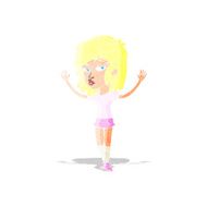 cartoon pretty girl N16