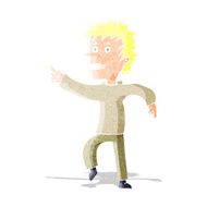cartoon happy man pointing N8