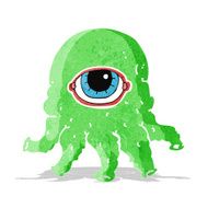 cartoon alien head