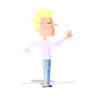 cartoon dismissive man