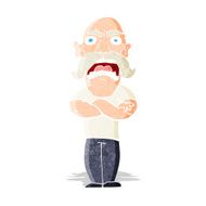 cartoon angry man N21
