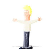 cartoon happy man N39