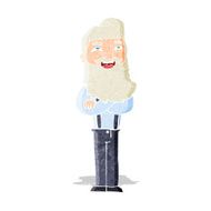 cartoon happy man with beard N6