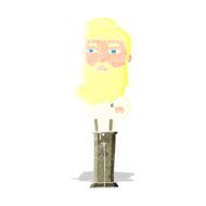 cartoon serious man with beard