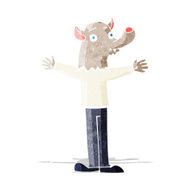 cartoon friendly werewolf N2