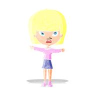 cartoon woman pointing N17