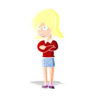 cartoon angry woman N2