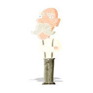 cartoon angry old man N19