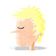 cartoon male face N2