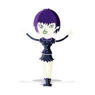 Cartoon Vampire Girl N32