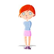 cartoon surprised girl N3