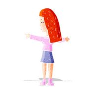 cartoon woman pointing N18