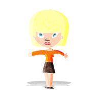 cartoon woman giving thumbs up symbol N6