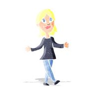 cartoon woman with no worries N3