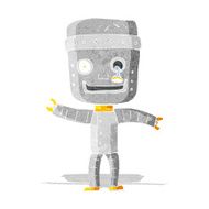 cartoon funny old robot