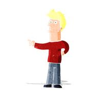 Cartoon Man Pointing N31