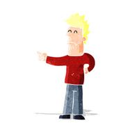 Cartoon Man Pointing N32