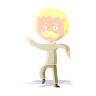cartoon man with mustache pointing N2