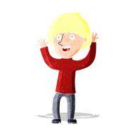 cartoon happy boy laughing N3