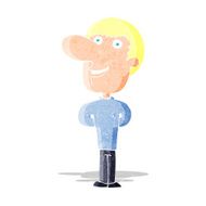 cartoon happy man N45