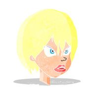 cartoon annoyed woman N20