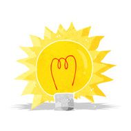 cartoon electric light bulb N7