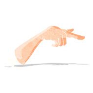 cartoon halloween pointing hand