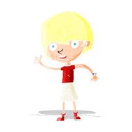 cartoon boy with positive attitude N3