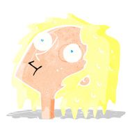 cartoon staring woman N2