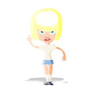 cartoon woman with idea N20