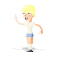 cartoon woman with idea N21