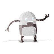 Funny Cartoon Robot N7