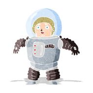 cartoon space man N19