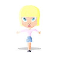 cartoon woman shrugging N4