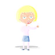 cartoon bored woman N6