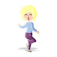 cartoon woman dancing N5