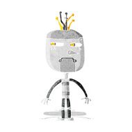 Funny Cartoon Robot N8