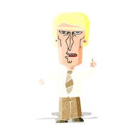 cartoon grumpy boss