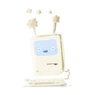cartoon old computer N3