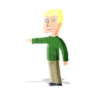 cartoon pointing man N28