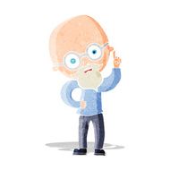 cartoon old man N13