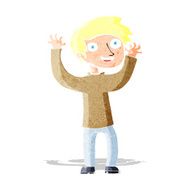 cartoon happy man N51